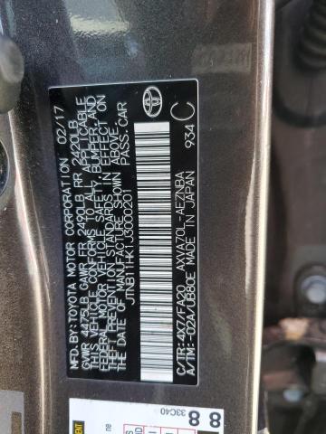 JTNB11HK1J3000201 - 2018 TOYOTA CAMRY L BROWN photo 12