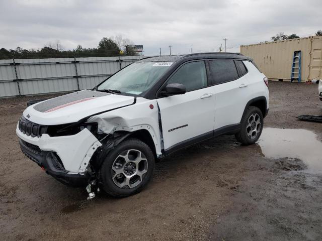 3C4NJDDB1NT186714 - 2022 JEEP COMPASS TRAILHAWK WHITE photo 1