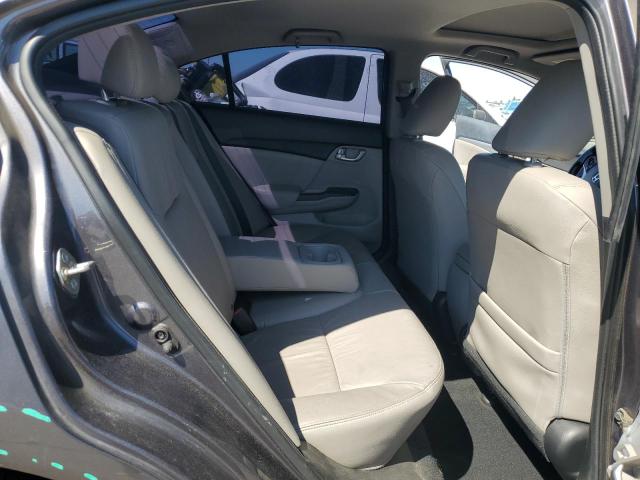 19XFB2F90EE243103 - 2014 HONDA CIVIC EXL ნაცრისფერი ფოტო 10