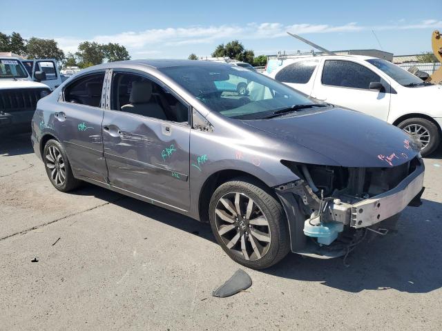 19XFB2F90EE243103 - 2014 HONDA CIVIC EXL ნაცრისფერი ფოტო 4