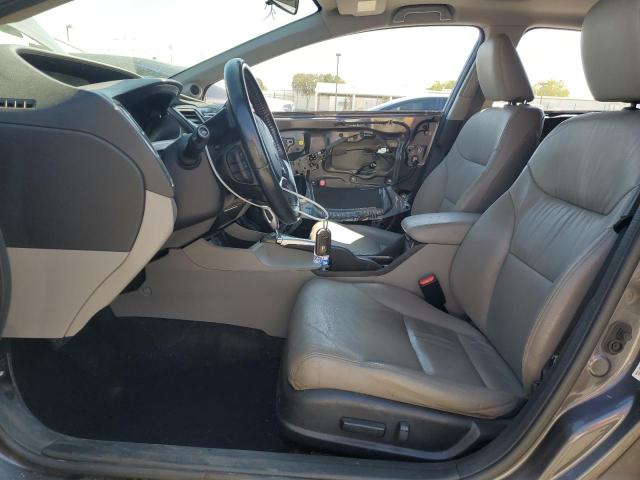 19XFB2F90EE243103 - 2014 HONDA CIVIC EXL ნაცრისფერი ფოტო 7