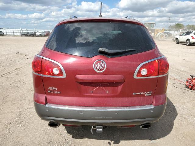 5GAKVBED7BJ349124 - 2011 BUICK ENCLAVE CXL RED photo 6