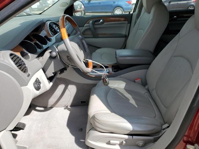 5GAKVBED7BJ349124 - 2011 BUICK ENCLAVE CXL RED photo 7