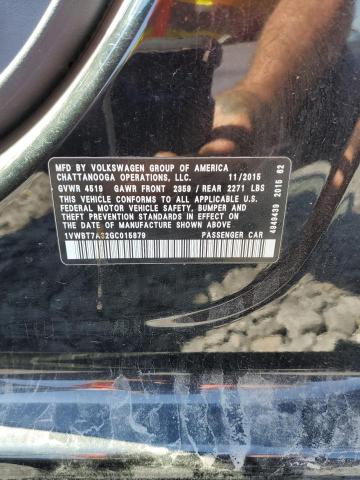 1VWBT7A32GC015879 - 2016 VOLKSWAGEN PASSAT SE Qara foto 12