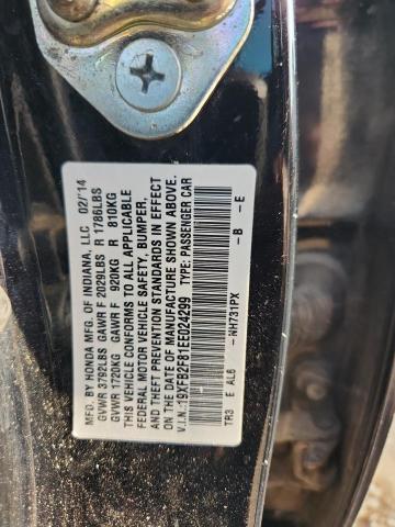 19XFB2F81EE024299 - 2014 HONDA CIVIC EX BLACK photo 12