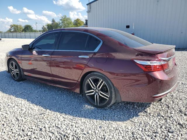 1HGCR2F55GA040923 - 2016 HONDA ACCORD SPORT ბურგუნდია ფოტო 2