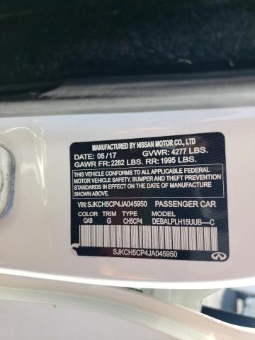 SJKCH5CP4JA045950 - 2018 INFINITI QX30 BASE Սպիտակ լուսանկար 14