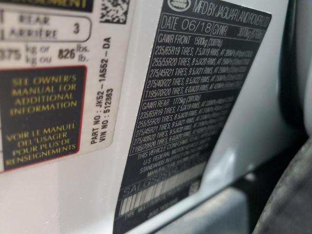 SALGS2SV4JA512863 - 2018 LAND ROVER RANGE ROVE HSE WHITE photo 14