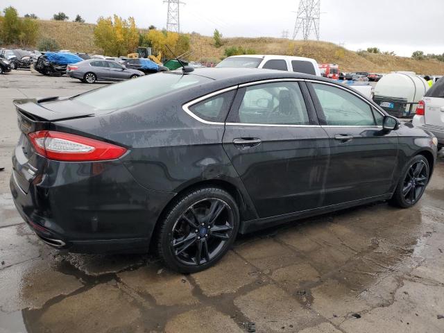 3FA6P0K90ER252023 - 2014 FORD FUSION TITANIUM BLACK photo 3