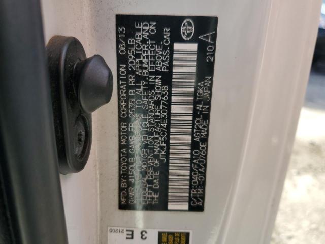 JTKJF5C74E3077638 - 2014 TOYOTA SCION TC 白色 照片 12