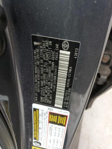 4T4BF3EK9BR104972 - 2011 TOYOTA CAMRY BASE CHARCOAL photo 12
