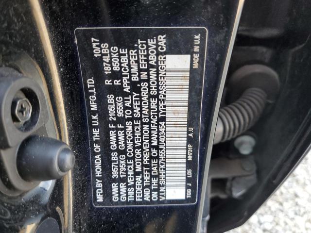 SHHFK7H55JU403454 - 2018 HONDA CIVIC EX BLACK photo 13