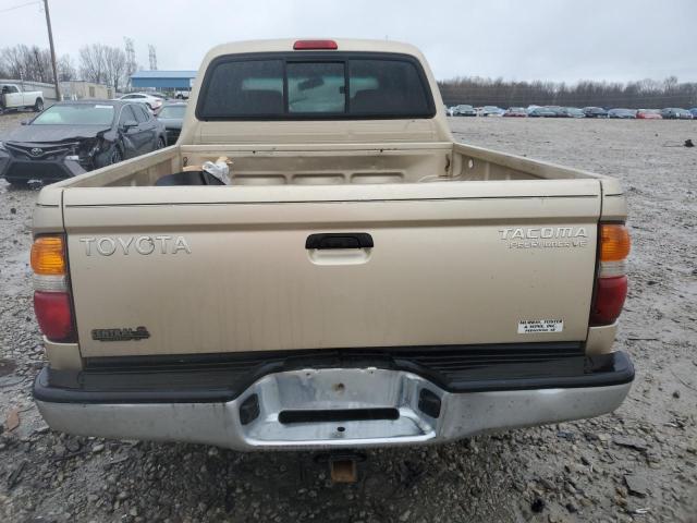 5TEGN92N63Z227758 - 2003 TOYOTA TACOMA DOUBLE CAB PRERUNNER GOLD photo 6