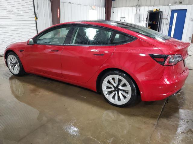 5YJ3E1EA2NF287453 - 2022 TESLA MODEL 3 RED photo 2