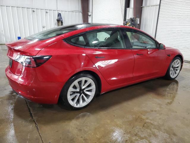 5YJ3E1EA2NF287453 - 2022 TESLA MODEL 3 RED photo 3