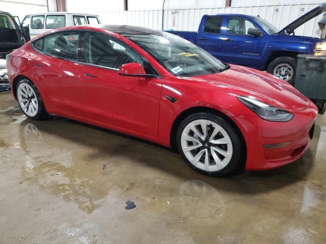 5YJ3E1EA2NF287453 - 2022 TESLA MODEL 3 RED photo 4