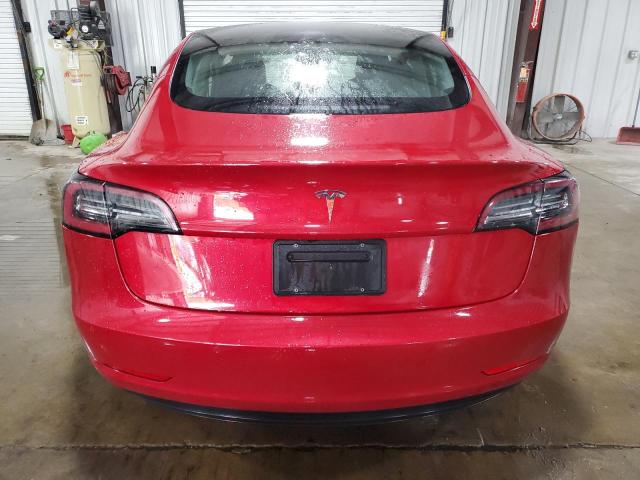 5YJ3E1EA2NF287453 - 2022 TESLA MODEL 3 RED photo 6