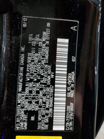 2T2BK1BA8DC178857 - 2013 LEXUS RX 350 BASE BLACK photo 14