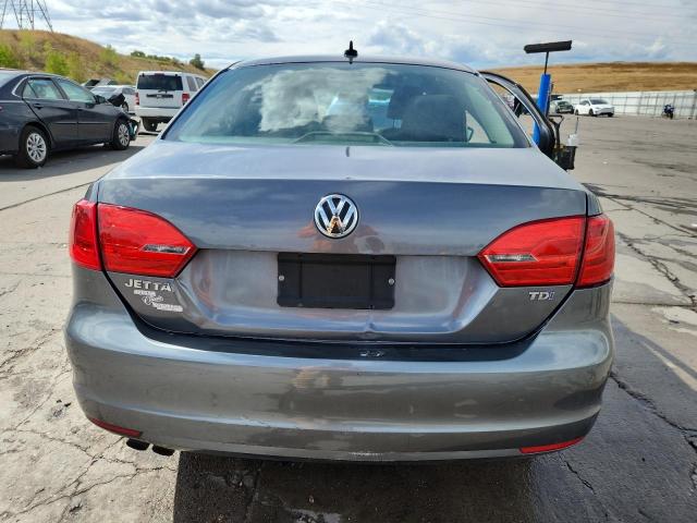 3VWLL7AJ5CM312298 - 2012 VOLKSWAGEN JETTA TDI GRAY photo 6