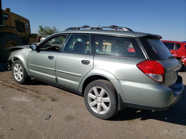 4S4BP61C397342641 - 2009 SUBARU OUTBACK 2.5I GREEN photo 2