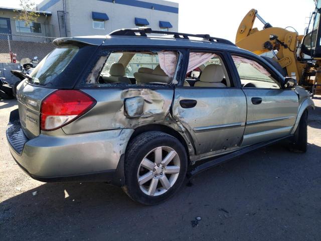 4S4BP61C397342641 - 2009 SUBARU OUTBACK 2.5I GREEN photo 3