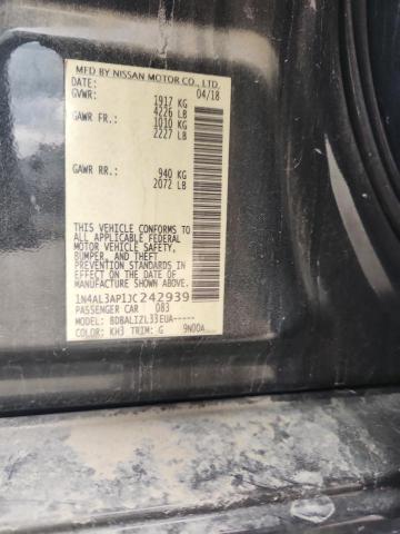 1N4AL3AP1JC242939 - 2018 NISSAN ALTIMA 2.5 შავი ფოტო 13