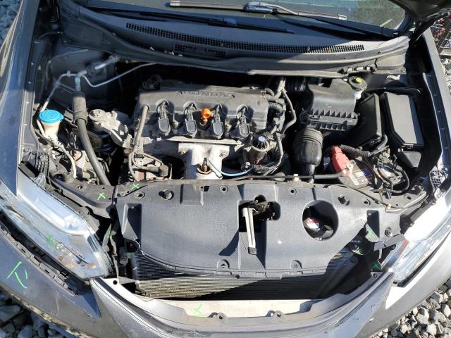 19XFB2F55DE009017 - 2013 HONDA CIVIC LX GRAY photo 11