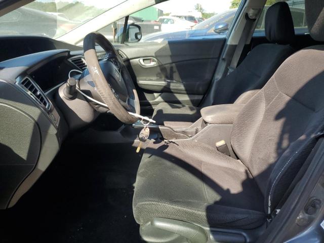 19XFB2F55DE009017 - 2013 HONDA CIVIC LX GRAY photo 7