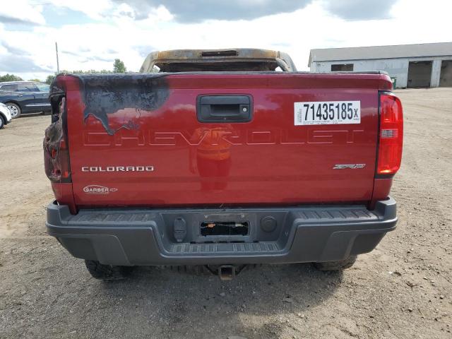1GCGTEEN5M1105480 - 2021 CHEVROLET COLORADO ZR2 RED photo 6