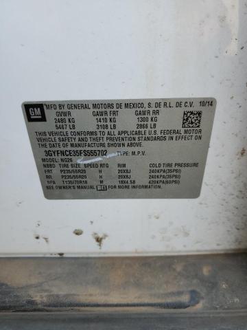 3GYFNCE35FS555702 - 2015 CADILLAC SRX PERFORMANCE COLLECTION Ақ фото 13