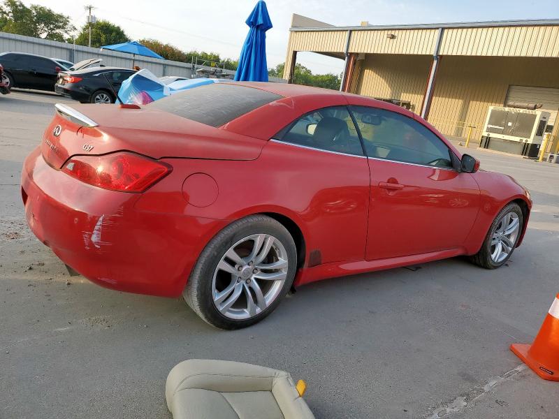 JN1CV6FE6AM351285 - 2010 INFINITI G37 BASE RED photo 3