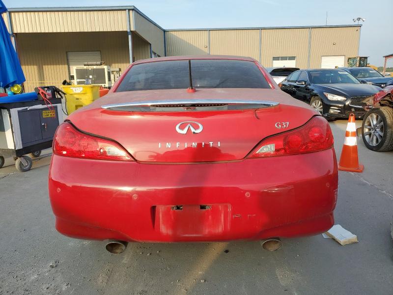 JN1CV6FE6AM351285 - 2010 INFINITI G37 BASE RED photo 6