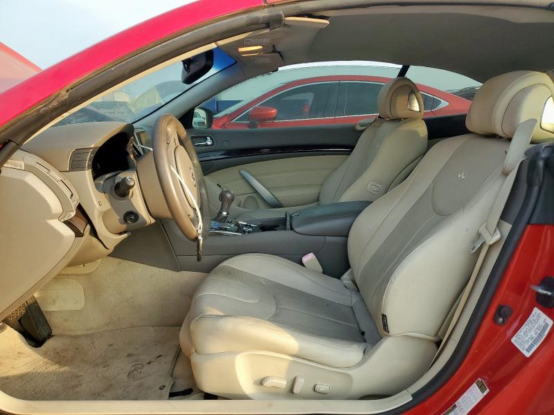 JN1CV6FE6AM351285 - 2010 INFINITI G37 BASE RED photo 7
