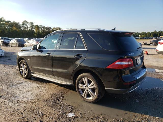 4JGDA5HB5CA079421 - 2012 MERCEDES-BENZ ML 350 4MATIC BLACK photo 2