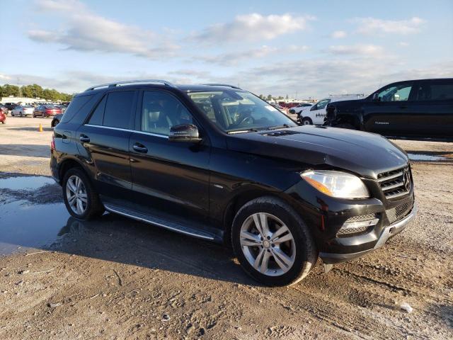 4JGDA5HB5CA079421 - 2012 MERCEDES-BENZ ML 350 4MATIC BLACK photo 4