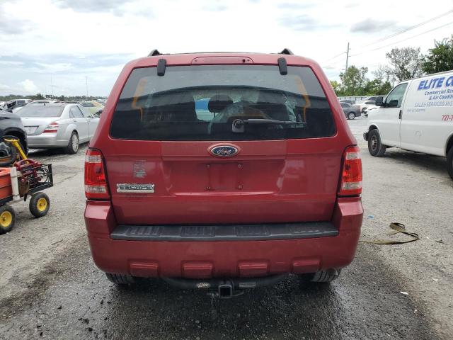1FMCU02759KA42883 - 2009 FORD ESCAPE XLS RED photo 6