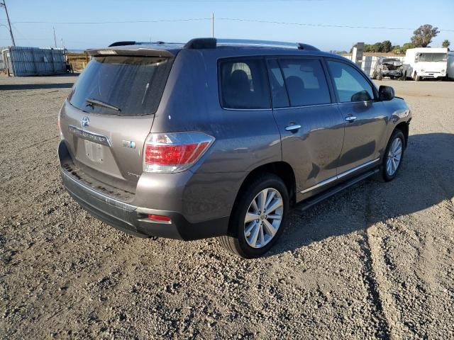 JTEDC3EH9C2008241 - 2012 TOYOTA HIGHLANDER HYBRID LIMITED GRAY photo 3