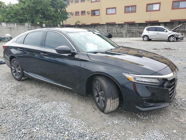 1HGCV1F55NA003728 - 2022 HONDA ACCORD EXL BLACK photo 4
