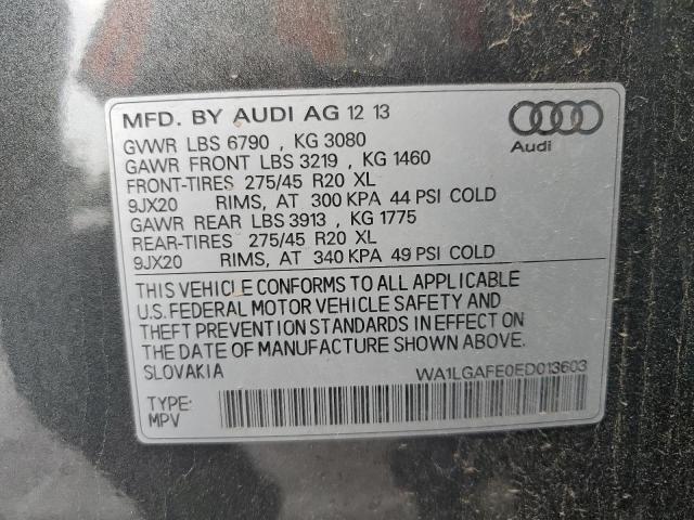 WA1LGAFE0ED013603 - 2014 AUDI Q7 PREMIUM PLUS 灰色 照片 13