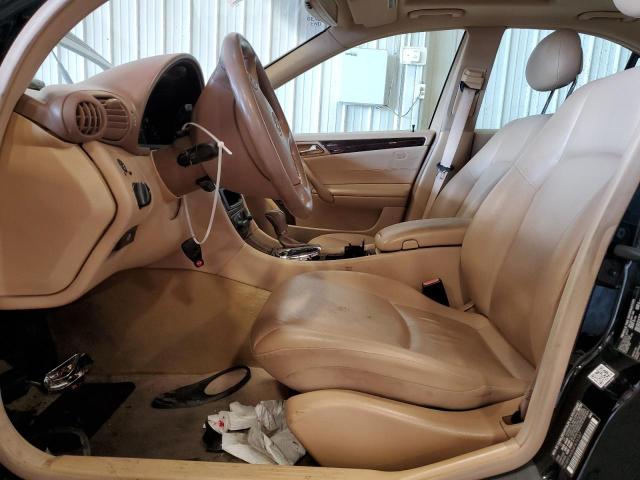 WDBRF64J64F476587 - 2004 MERCEDES-BENZ C 320 BLACK photo 7