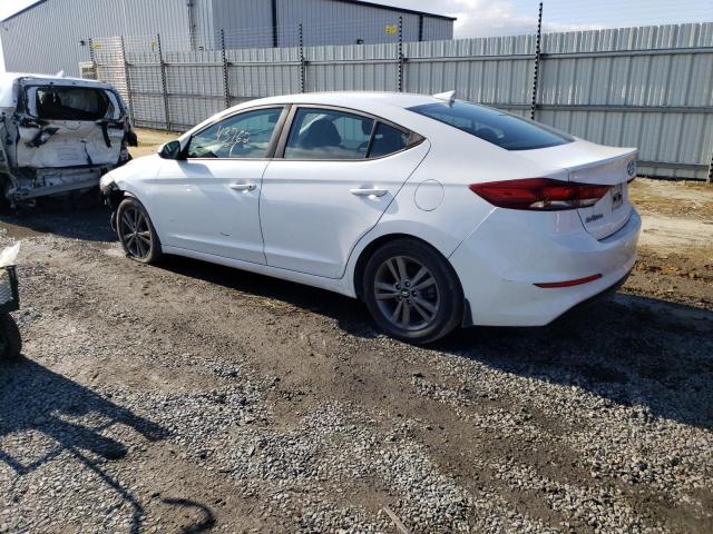 5NPD84LF5JH262246 - 2018 HYUNDAI ELANTRA SEL WHITE photo 2