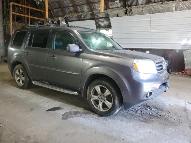 5FNYF4H53EB044284 - 2014 HONDA PILOT EXL GRAY photo 4