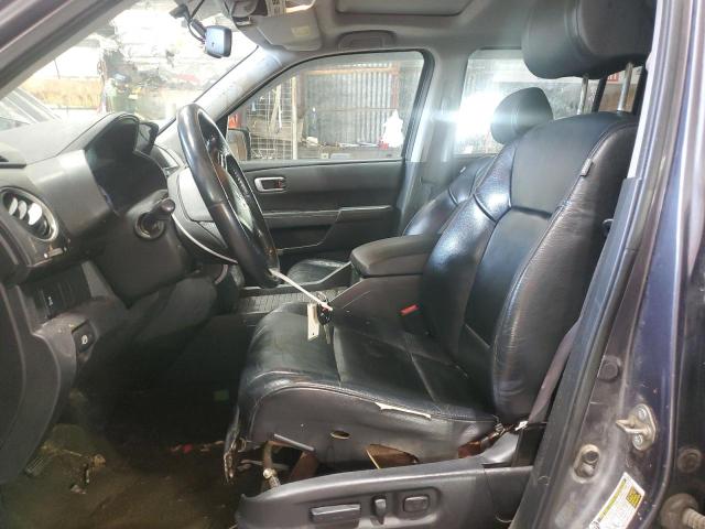 5FNYF4H53EB044284 - 2014 HONDA PILOT EXL GRAY photo 7