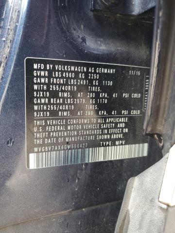 WVGBV7AX6GW556427 - 2016 VOLKSWAGEN TIGUAN S BLUE photo 12