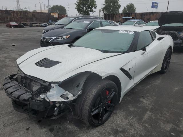 1G1YB2D73K5106165 - 2019 CHEVROLET CORVETTE STINGRAY 1LT WHITE photo 1