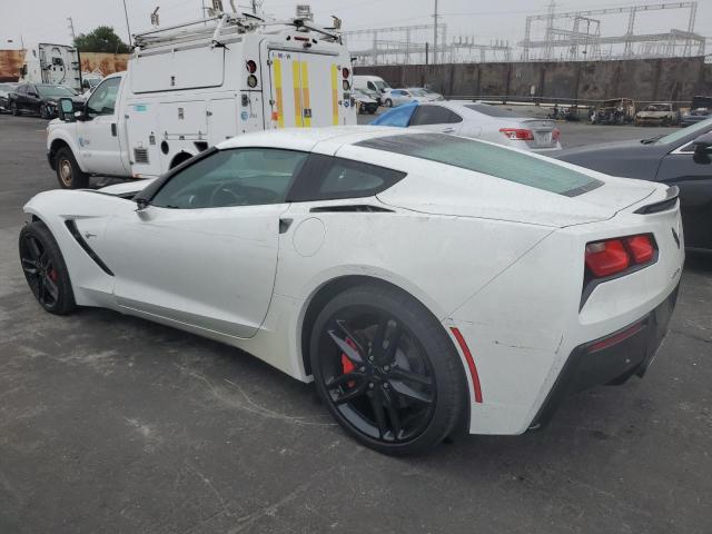 1G1YB2D73K5106165 - 2019 CHEVROLET CORVETTE STINGRAY 1LT WHITE photo 2