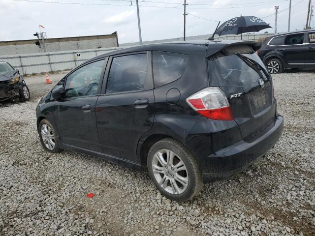 JHMGE8G40AS014783 - 2010 HONDA FIT SPORT BLACK photo 2