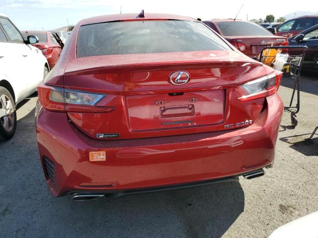 JTHHA5BC0H5005653 - 2017 LEXUS RC 200T RED photo 6