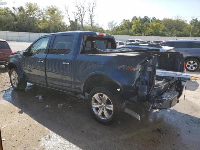 1FTEW1EF5HFA10474 - 2017 FORD F150 SUPERCREW BLUE photo 2