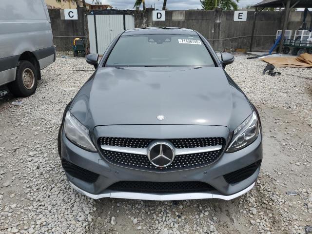 WDDWJ4KB0HF334797 - 2017 MERCEDES-BENZ C 300 4MATIC GRAY photo 5